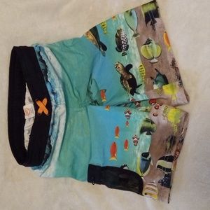 Boys Wonder Nation Swim Shorts, Size S-6/7, Aquarium design